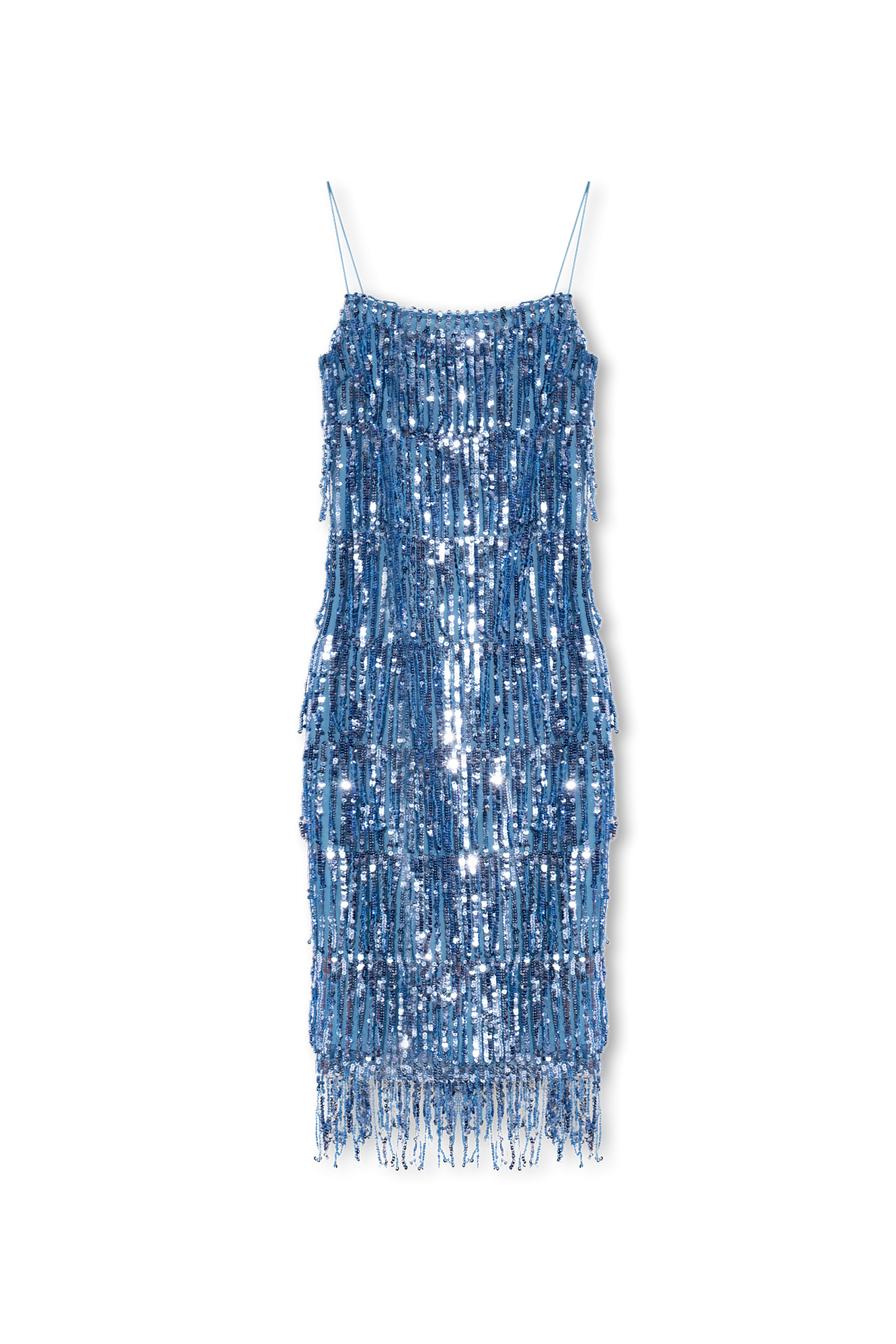 Light blue hotsell fringe dress